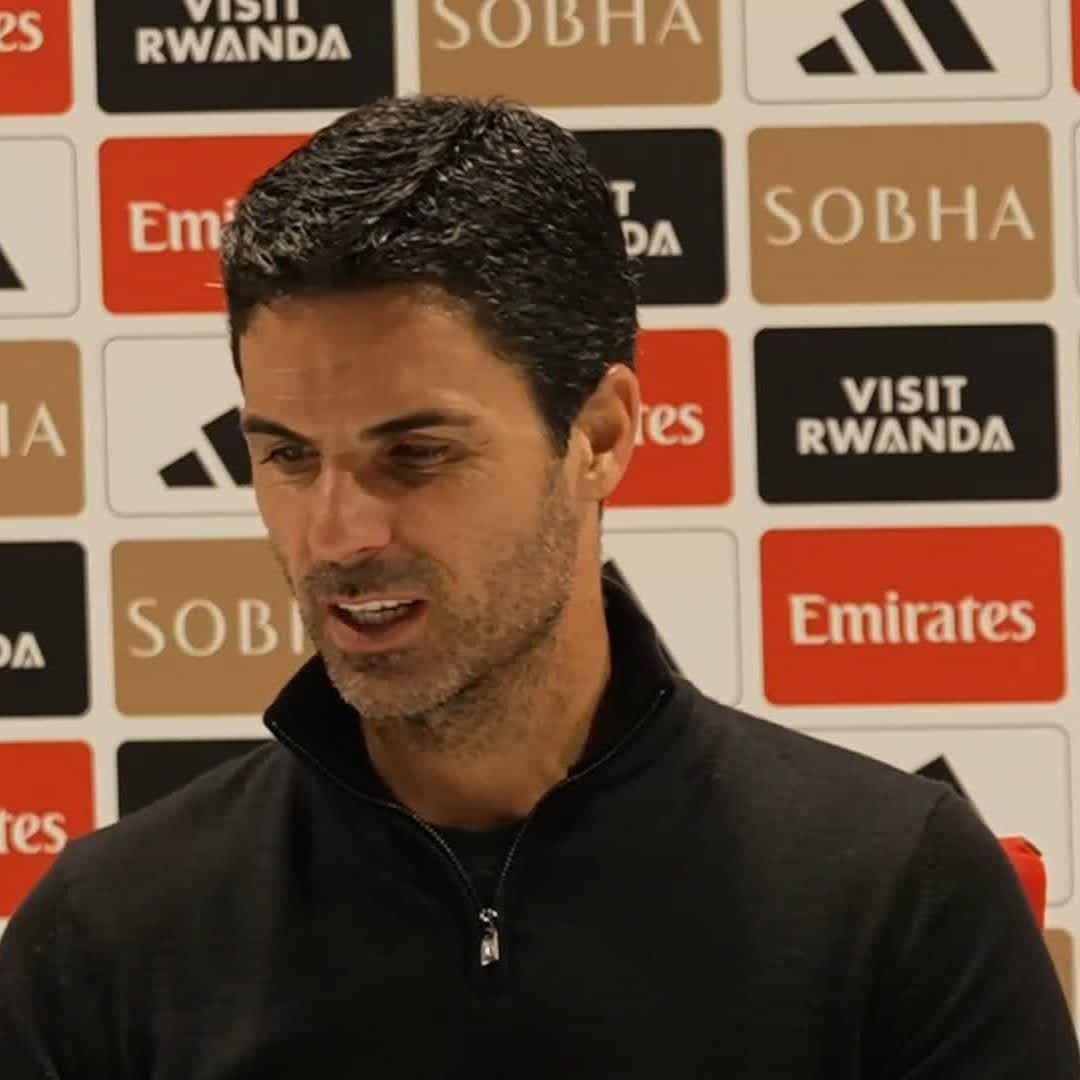 🗣️ "He's getting a really good feeling" Mikel Arteta is confident Viktor Gyokeres will hit the ground running after he made his home debut in front the Gunners fans tonight.
