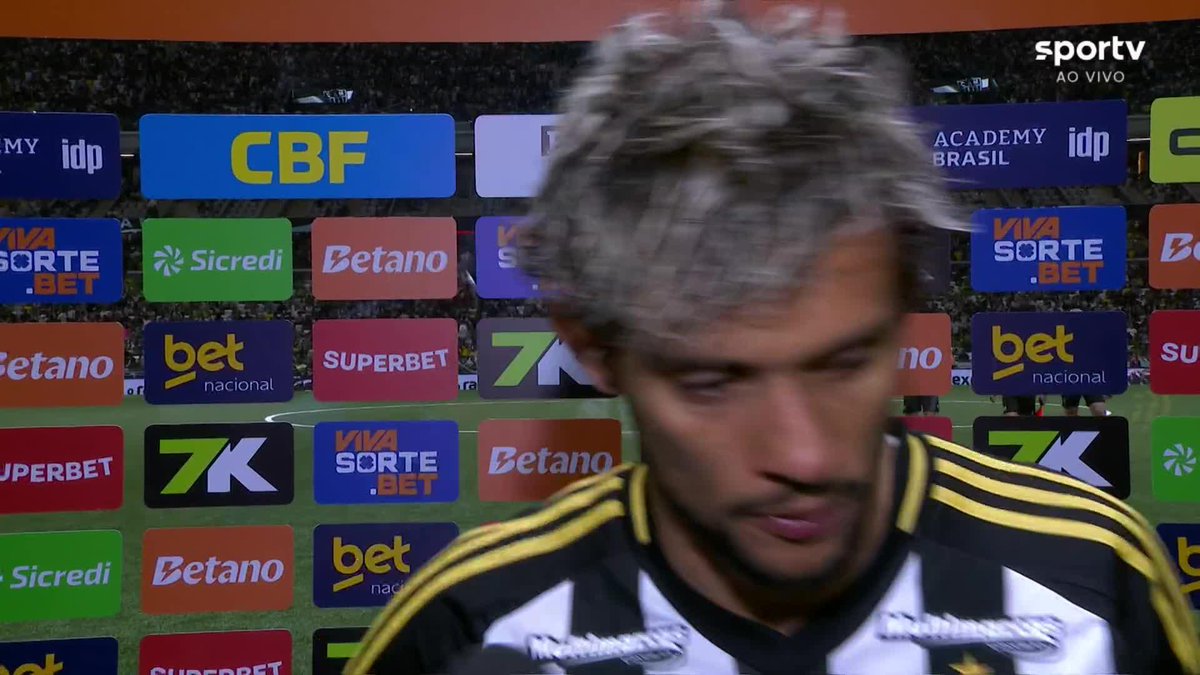 Repórter para Scarpa: “O que falta para o Atlético-MG jogar mais?” Scarpa: “Um pouco mais de personalidade do time todo. A gente não está conseguindo fazer valer o fator ‘casa’.” 🎥 sportv | ge