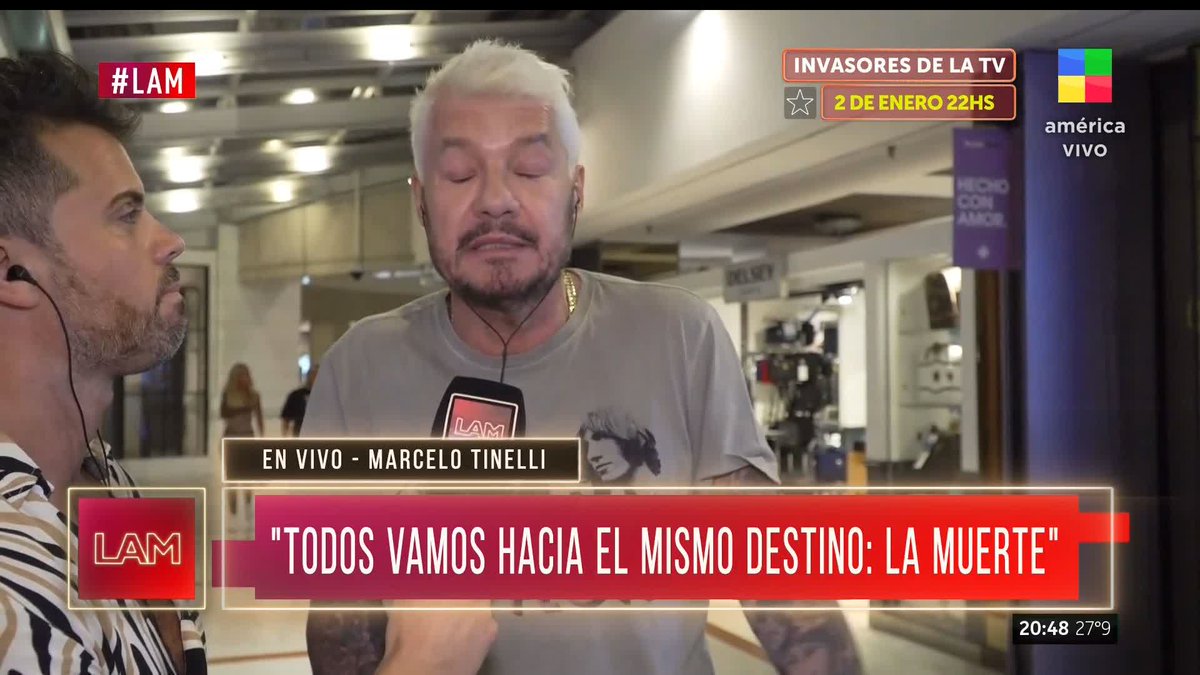 27/12/22 | “Invertí mucha plata en San Lorenzo. Y no estoy pasando ninguna factura. Jamás tocaría ni sacaría un peso del club que amo. No lo necesito ni lo necesité nunca”. 🔙🗣️ Marcelo Tinelli, en América.
