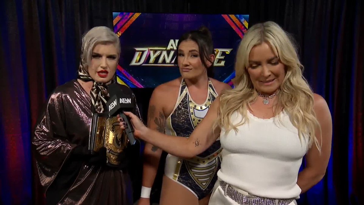 .Alex Windsor アレクス・ウィンザー shares her thoughts ahead of tonight’s TBS Championship Four-Way Qualifier, while AEW Women’s World Champion Toni Storm sends a message directly to Athena! Watch #AEWDynamite LIVE on TBS &amp; HBO Max