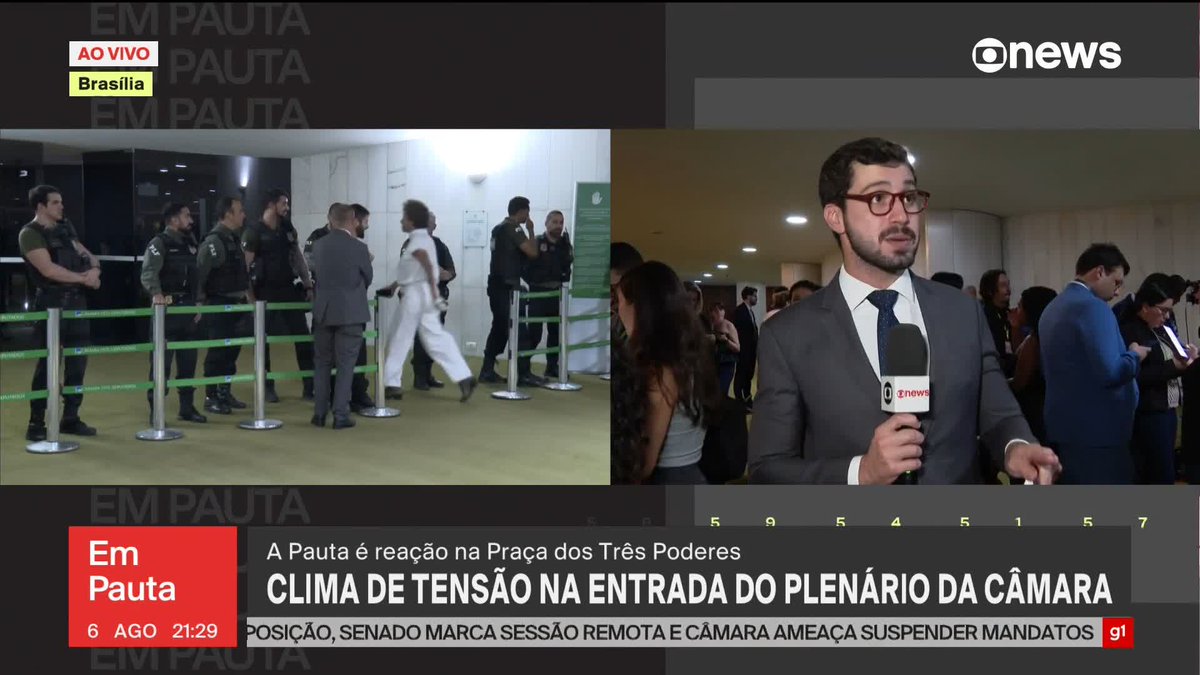 . Pedro Figueiredo conta que a reunião intermediada por Arthur Lira, ex-presidente da Câmara, terminou sem acordo, e que a reunião de líderes com o presidente da Casa, Hugo Motta, não teve acordo por parte do PL, e o líder do partido na Casa, Sóstenes Cavalcante, retornou para o Plenário ocupado. Saiba mais. ➡ Assista ao #EmPauta: #GloboNews