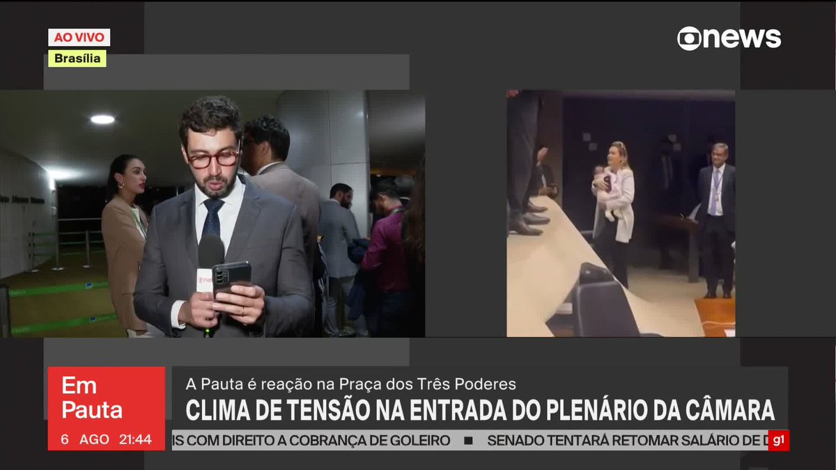 A Comissão de Direitos Humanos, Minorias e Igualdade Racial da Câmara, presidida por Reimont (PT-RJ), entrou com uma representação no Conselho Tutelar de Brasília contra Julia Zanatta (PL-SC), porque ela está acompanhada de um bebê de colo na ocupação do Plenário. ➡ Assista ao #EmPauta: #GloboNews