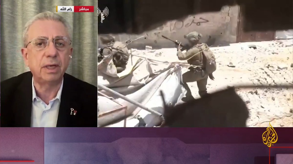 الأمين العام للمبادرة الوطنية الفلسطينية مصطفى البرغوثي: دعم الولايات المتحدة لإسرائيل في تصعيد عملياتها في #غزة يعني مشاركتها في جريمة الإبادة الجماعية والتطهير العرقي، والمسألة لم تعد احتلال القطاع بل هو مخطط خطير لإبادة وجود الشعب الفلسطيني على أرضه #مسار_الأحداث #حرب_غزة