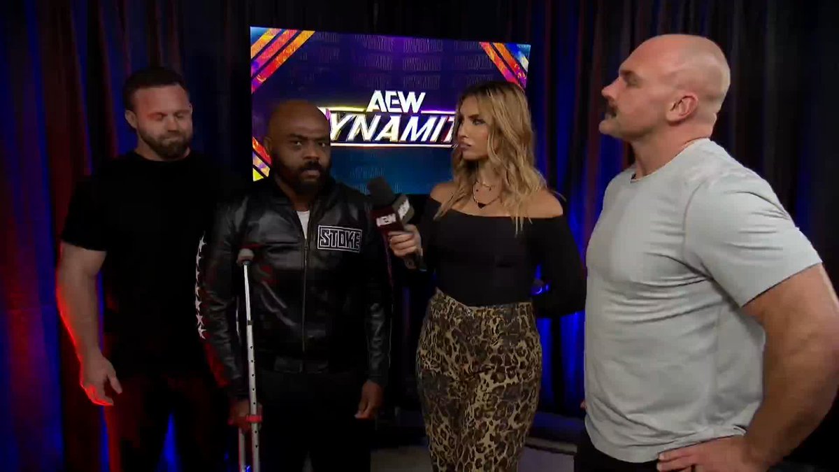 Stokely is set to face Cope next week, and Stokely & FTR (Daniel “Cash” Wheeler and @DaxFTR) have plenty to say about the situation. Watch #AEWDynamite LIVE on TBS & HBO Max