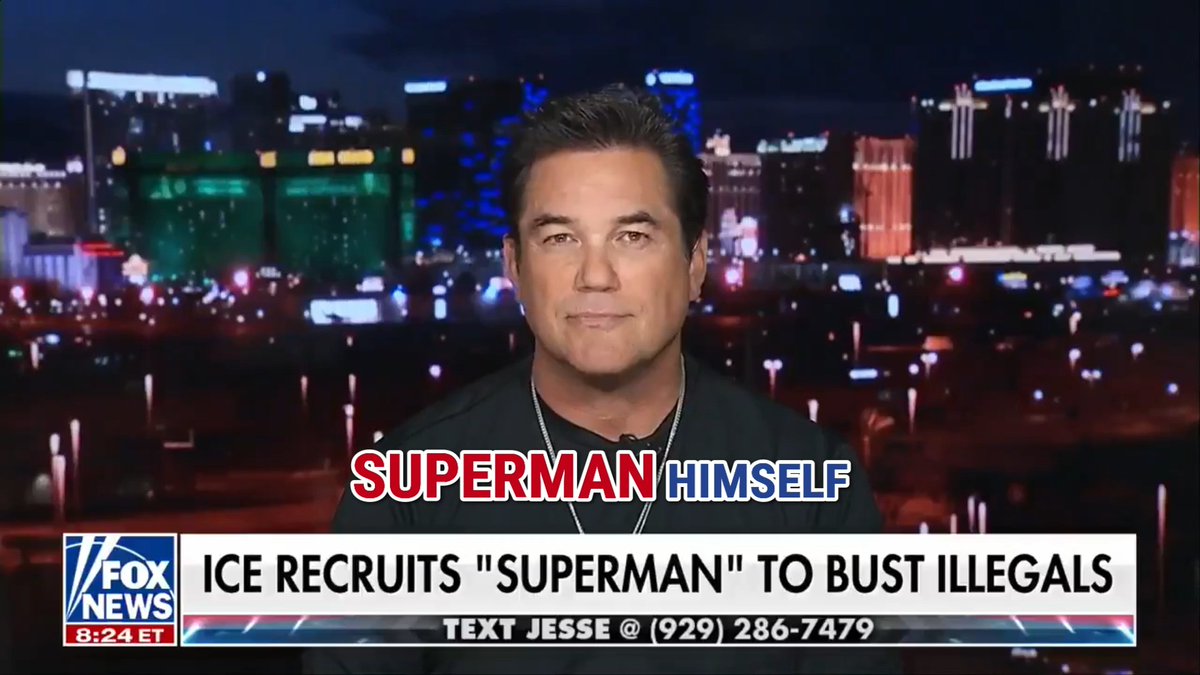 "Superman" Dean Cain tells Jesse Watters he will soon be sworn in as an ICE agent: "I'm stepping up."