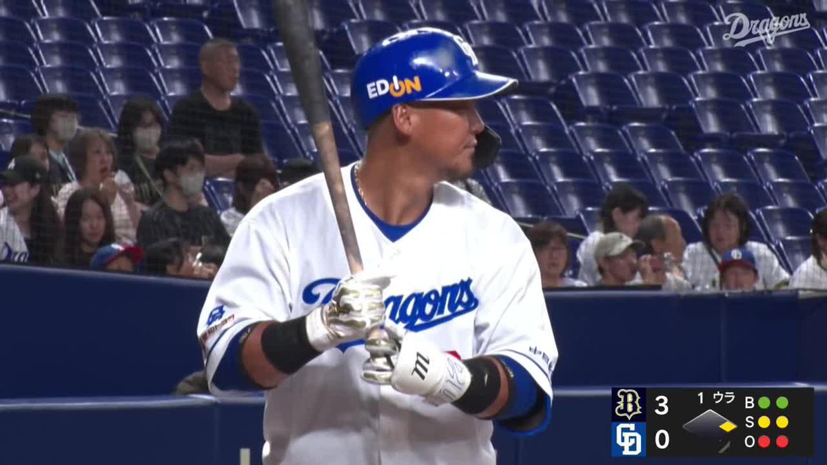 右中間を真っ二つ 昨日から実戦復帰 中田翔 スタンディングダブル ⚾プロ野球 ファーム(2025/8/7) 🆚中日×オリックス 📱Live on DAZN #オレをみろ #イージースポーツ #dragons