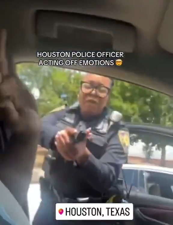 Female Houston cop in uniform pulls her service pistol & commits strong armed robbery on cell phone camera 📷👀 She likely knows the man recording which adds some nuance to the situation but this is 100% a criminal act. Also notice how she speaks and communicates. She's clearly incapable of performing the duties of a law enforcement officer and should be fired and/or arrested immediately. Plan accordingly.... #CityLife #houston #police #crime #robbery #cops #texas #decay #FailedState