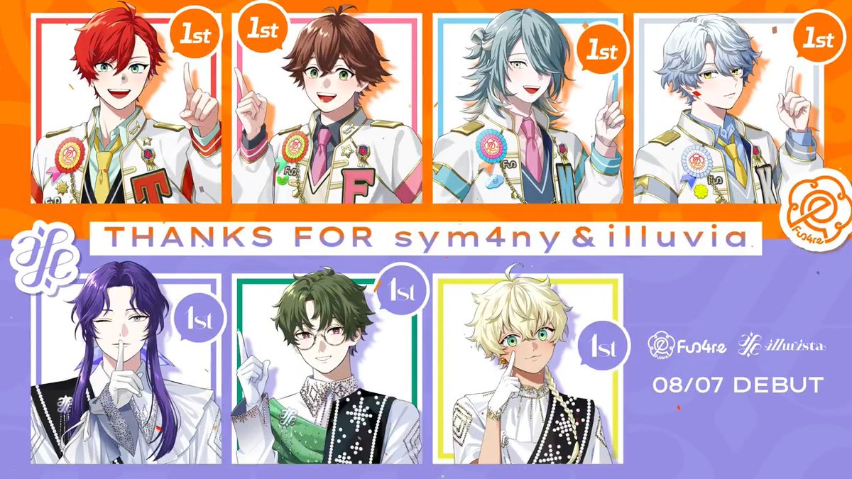━━━━━━━━━━━━ Thanks for sym4ny & illuvia fun4re & illuvista ✦ 1st Anniversary ✦ ━━━━━━━━━━━━ デビュー1周年記念グッズ発売決定! 詳細は動画をCHECK☑️ オフィシャルストアはこちら🛒 🔗 #ビバレン #ファンファーレ #イルビスタ