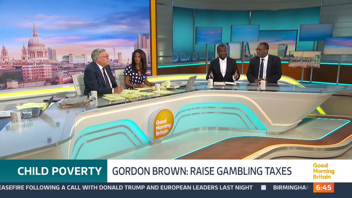 "Is [Gordon Brown] right?" Ed Balls, ranvir singh, Kwasi Kwarteng and Nels Abbey discuss Gordon Brown's point that the Labour government should raise gambling taxes, which he argues would be one way to end child poverty.