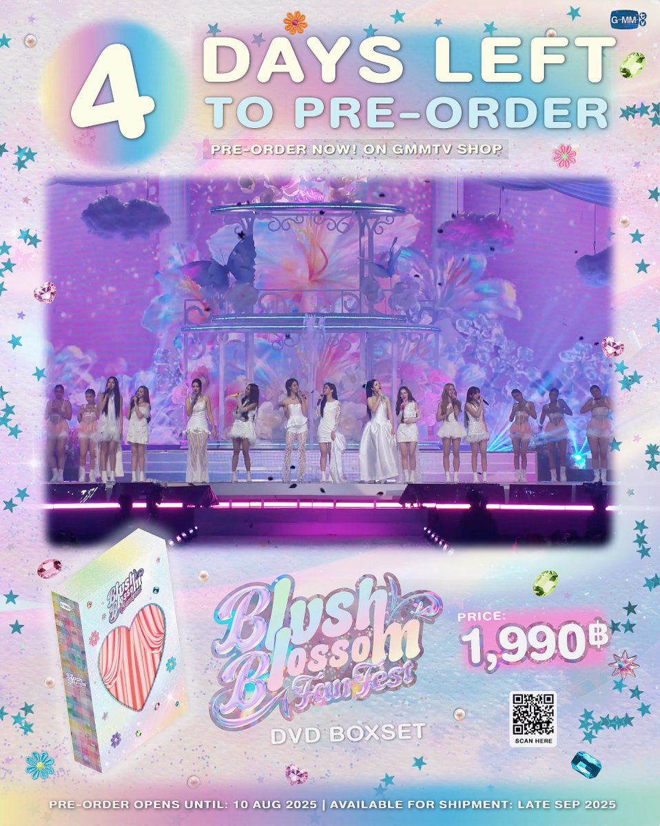4 วันสุดท้าย! DVD BOXSET BLUSH BLOSSOM FAN FEST รวบรวมบรรยากาศอันแสนอบอุ่นแบบนี้ไว้ให้ทุกคนแล้ว อย่าลืมกดพรีออเดอร์กันนะทุกคน สั่งซื้อที่นี่ / Order Here DVD BOXSET BLUSH BLOSSOM FAN FEST #BBFanFest #GMMTV