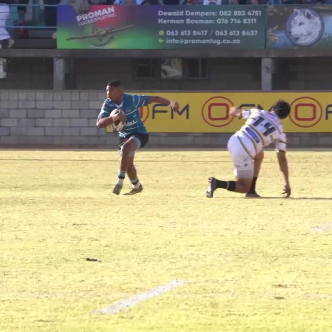 That step from Gurshwin Wehr 🙆‍♂️🙆‍♂️ A stunner from the Suzuki Griquas in their win over the Sanlam Boland Kavaliers this weekend 👏 #SSRugby | #CurrieCup | SuperSportBet
