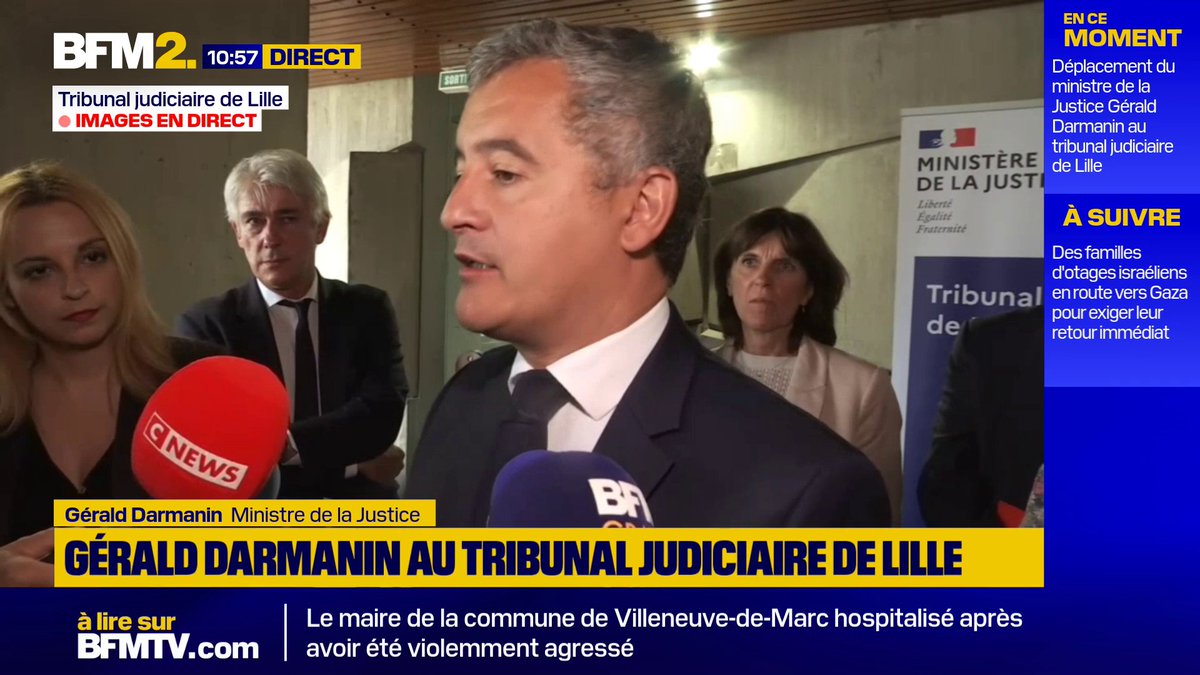 Prison de haute sécurité : "79 détenus sont arrivés" à Vendin-le-Vieil, "il restera une vingtaine de transferts à effectuer dans les jours qui viennent ", précise Gérald Darmanin
