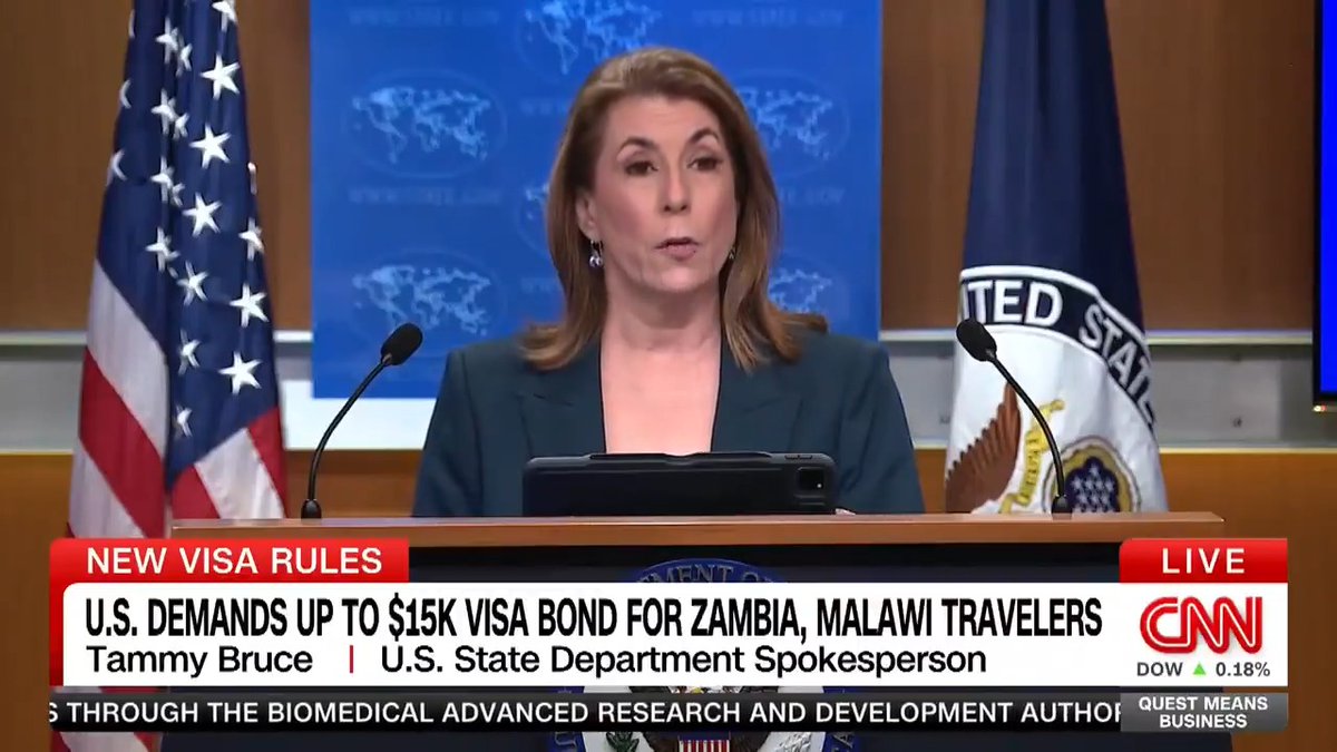 Malawians and Zambians applying for U.S. visas will have to pay a deposit of up to $15,000. But they don't have the highest visa overstay rates in Africa, so why them? Their governments have not responded to the "visa bonds" policy 2 days later. Nobody wants to upset America rn