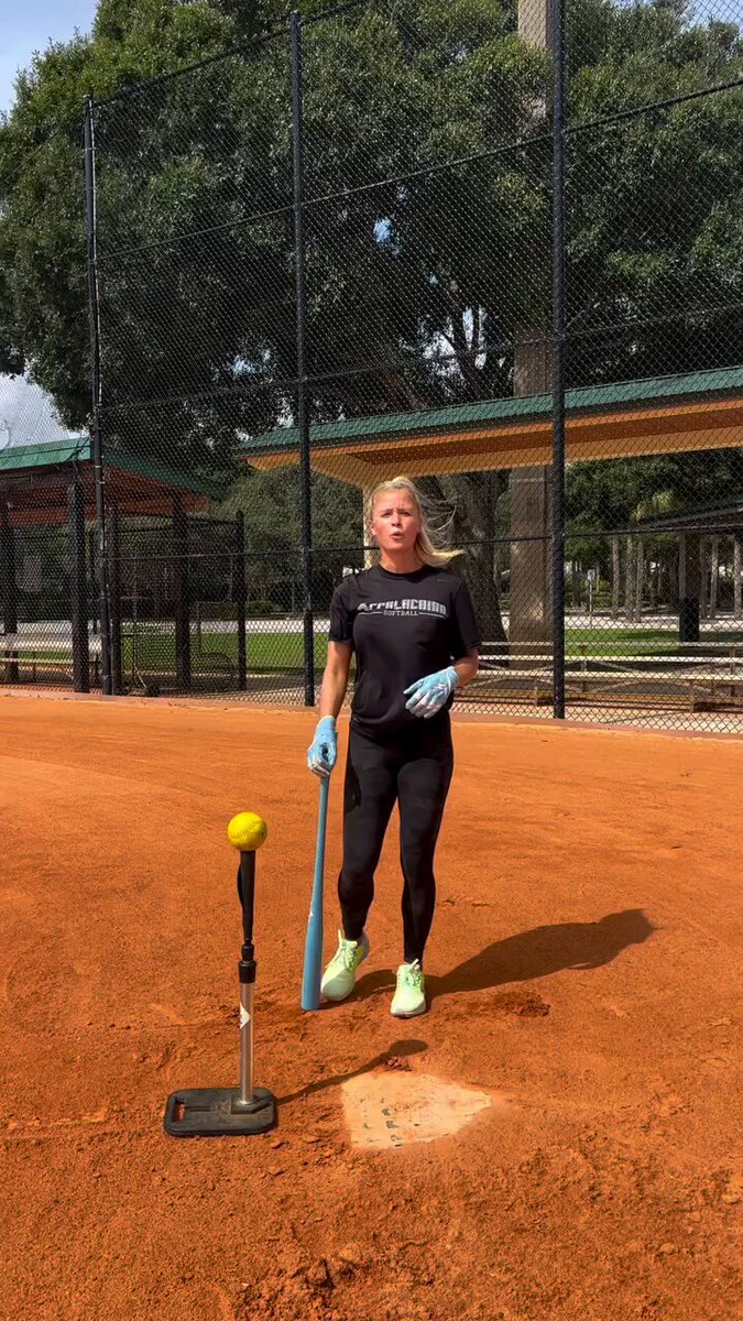 How to set up the tee for a pitch down the middle, inside & outside. I see far too many athletes setting up incorrectly when doing tee work at my clinics and I see it from all ages. I can’t stress enough how important it is to have the tee in the correct spot. You can have the best swing in the world but if your contact point is off, it does you no good. For a pitch down the middle, you’ll want to make contact with the ball about even with your front foot in order to stay connected and hit for maximum power. Inside will be right outside of front foot and outside will be right inside of front foot. Letting the ball travel too deep will jam you and catching too far out front will force you to hit the ball off the end of the bat and roll over. So for those wanting to change swing mechanics so quickly for mishitting the ball, check your contact points first.