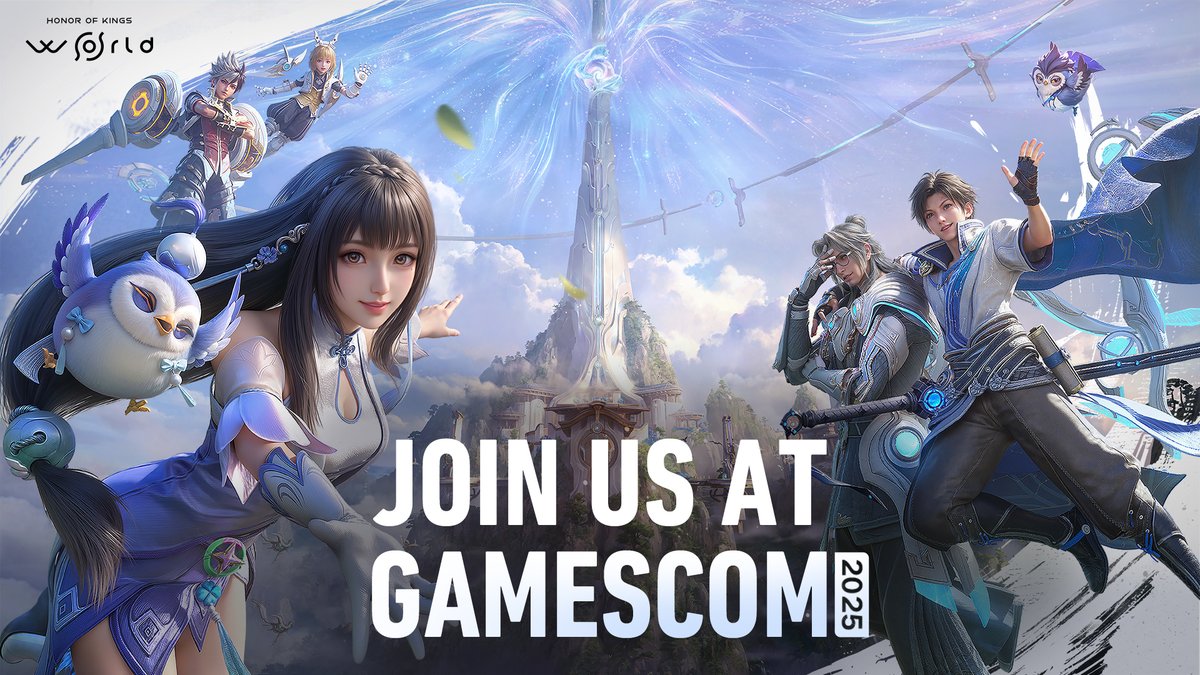 📣 Honor of Kings: World is coming to Gamescom! A brand-new trailer drops on August 19 at Gamescom Opening Night Live—don’t miss the full reveal! #hokworld #hokwgamescom