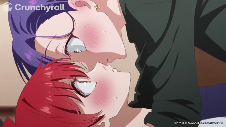 Yuu and Kazuki accidentally 😘 (via Dealing with Mikadono Sisters Is a Breeze)