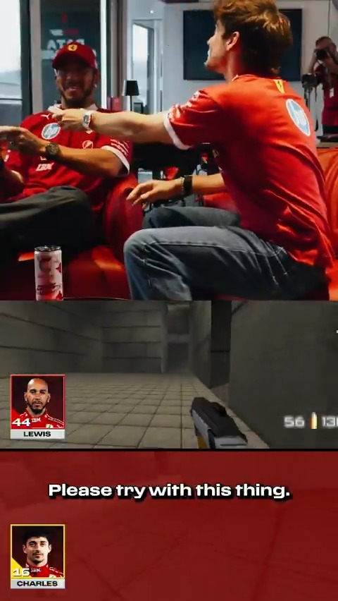 That’s what happens when you take on Lewis at his own game 🤣🎮 Full video out now:
