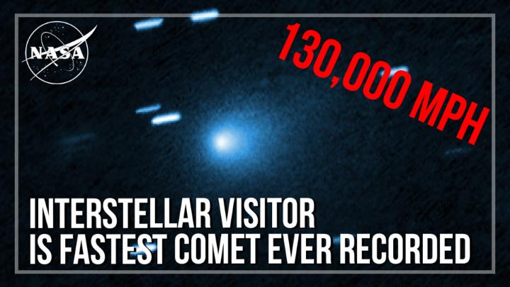 Go, Comet 3I/ATLAS, go! ☄️ Hurtling at a whopping 130,000 miles per hour, this comet has the highest velocity ever recorded for a solar system visitor. Hubble observations allow astronomers to more accurately estimate the comet's size: