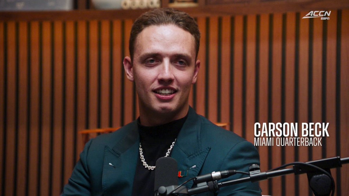 “I put all my effort and time into trying to help others and it took all the focus off myself.” Carson Beck leaned into his teammates on his road to recovery from elbow surgery ❤️ Miami Hurricanes Football