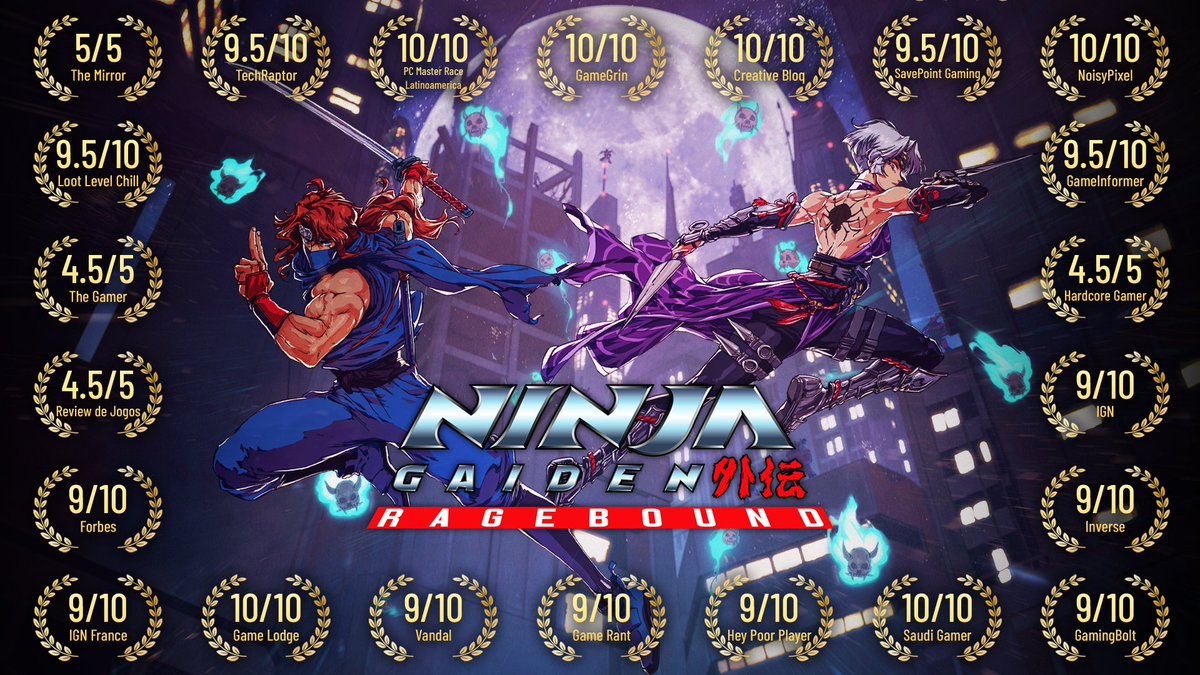 Discover what critics are saying about NINJA GAIDEN: Ragebound and its all-new dual ninja adventure in this accolades trailer! 🥷 NINJA GAIDEN: Ragebound is OUT NOW on PC, Nintendo Switch, PlayStation 4 & 5, and Xbox One & Series X|S!