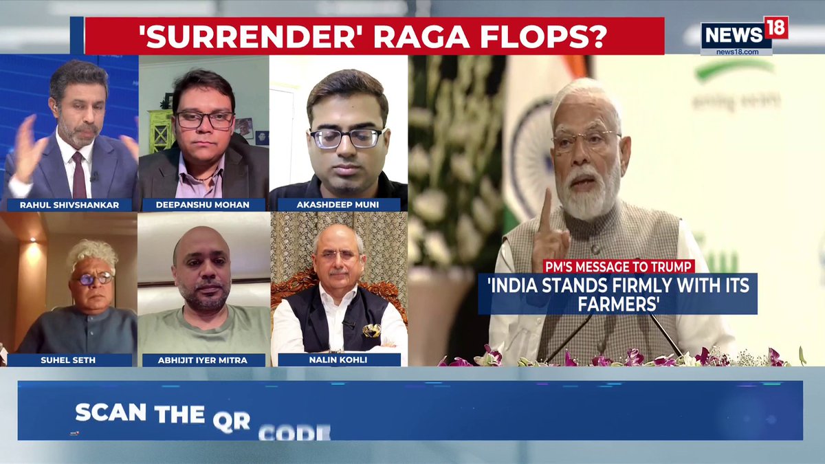 #TariffsOnIndia | Nalin Kohli defends PM Modi: “Clueless? If anyone needs advice, it's Rahul Gandhi—one day he backs Trump, the next day he slams Modi!” Abhijit Iyer-Mitra says the opposition has forgotten basic international diplomacy #PMModi #Tariffs #TheHardFacts | Rahul Shivshankar