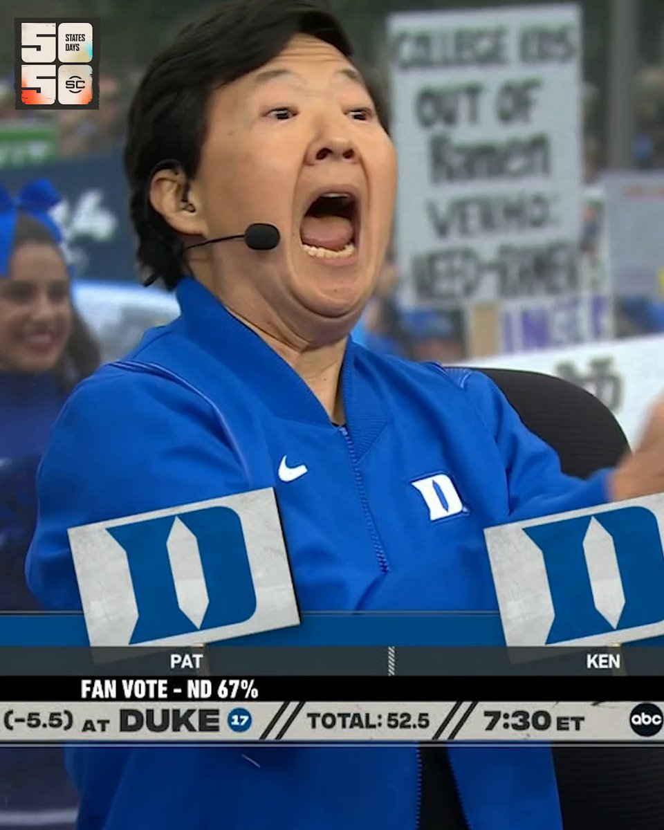 This Ken Jeong speech from GameDay at Duke 🔥