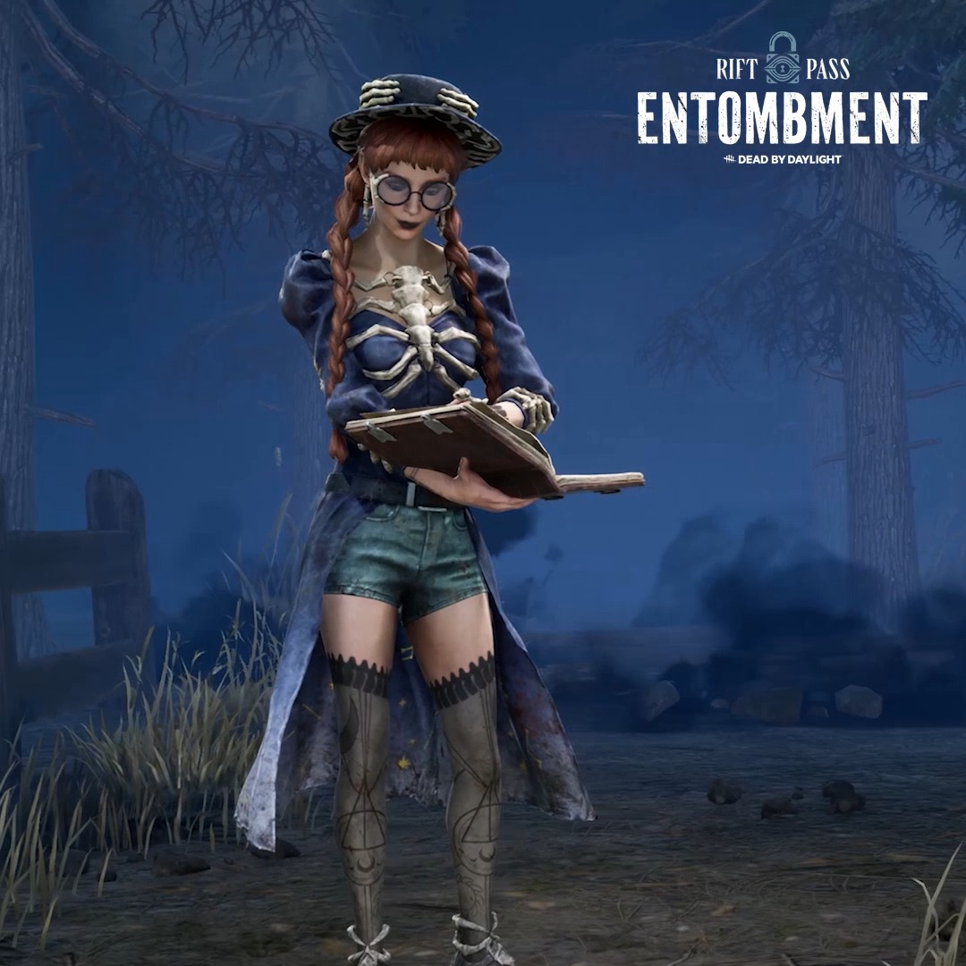 As elegant as it is macabre. Venture into the Premium Track of the Entombment Rift to unlock these Outfits for Elodie Rakoto, The Knight, Felix Richter, Thalita Lyra, Mikaela Reid and The Hag.