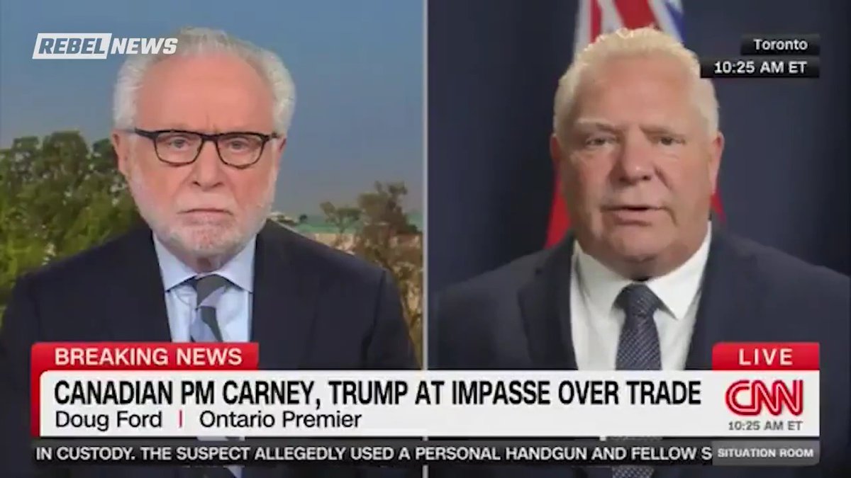 Trump is "the most disliked politician in the world in Canada" following the president's attacks on "his closest family member," Ontario Premier Doug Ford says. "It's unfortunate President Trump decided to go down this road," Ford adds amid ongoing trade tensions.