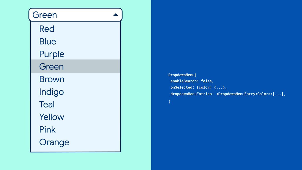 🔍 Make menu items searchable and filterable with the DropdownMenu widget. #WidgetOfTheWeek #ThrowbackThursday
