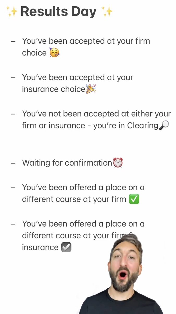 There are 6 different updates you could receive on your application this results day, and here's what they all mean.✍️ For more results day advice: