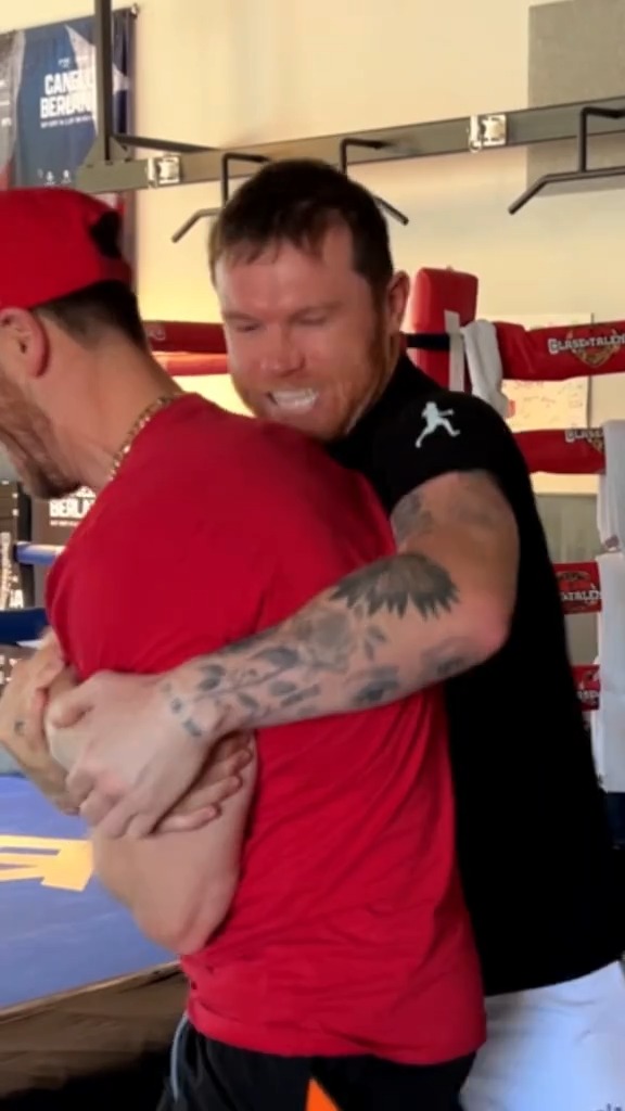 Canelo Alvarez having a blast during training camp 😅 #CaneloCrawford live on Netflix l Sept 13th in Las Vegas