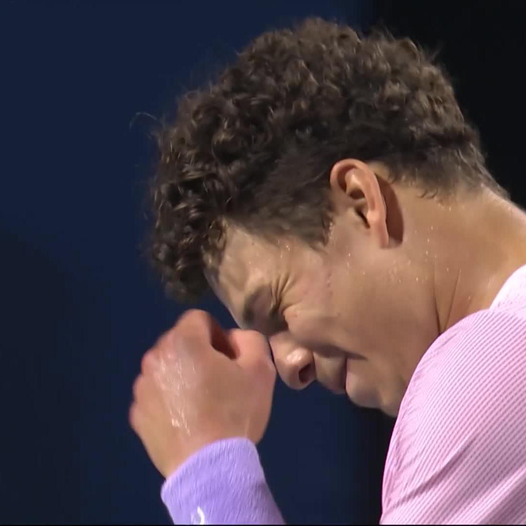 The moment Ben Shelton won his biggest title to date 👏 After 2 hours and 48 minutes Shelton overcomes Karen Khachanov 🔥 #NBO25