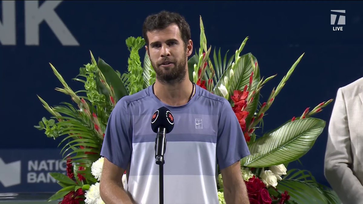 Can’t handle a loss much better than that 👏 Congrats to @KarenKhachanov on an amazing week! #NBO25