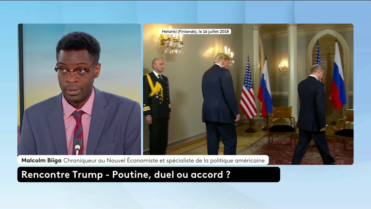 🔴 Rencontre entre Trump et Poutine : "Donald Trump était le demandeur, car il a plus besoin de ça que Vladimir Poutine" affirme Malcom Biiga, qui poursuit, "Vladimir Poutine joue la montre et aimerait que cette guerre se poursuive au-delà du mandat de Trump". #canal16
