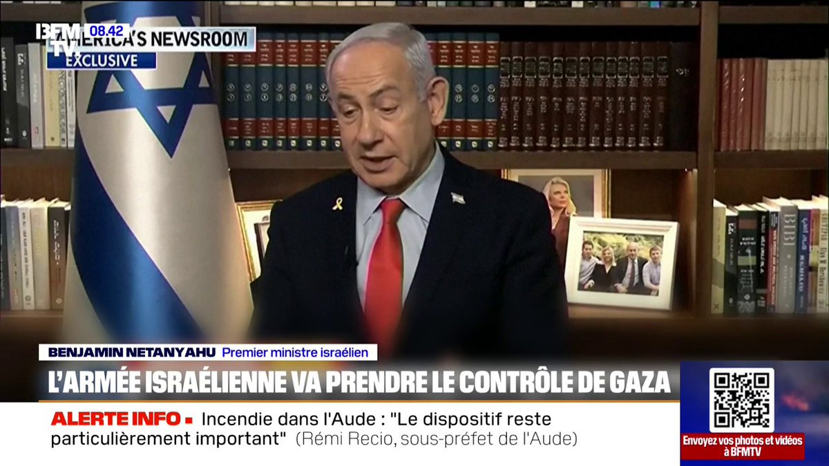 Benjamin Netanyahu annonce que l'armée israélienne va prendre le contrôle de Gaza pour "vaincre" le Hamas