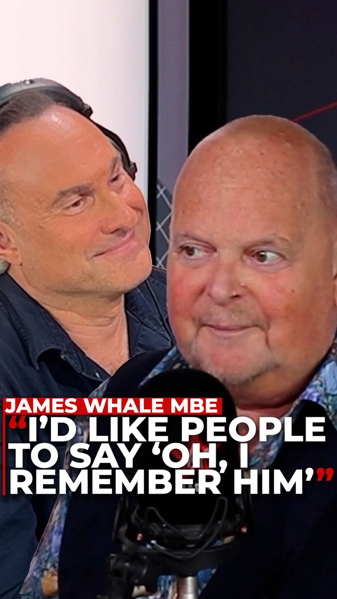 "I'd like people to say 'Oh, I remember him'" 🖤 Re-live broadcasting titan and Talk legend James Whale MBE's memorable conversation with Steve Denyer on Virgin Radio 80s UK: