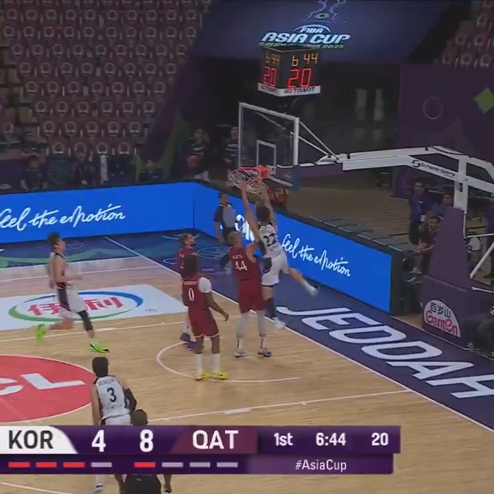 20 first half points for Jun Seok Yeo (60% FG) 🔥 #AsiaCup