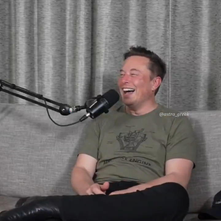 Elon's laugh is the best 🤣