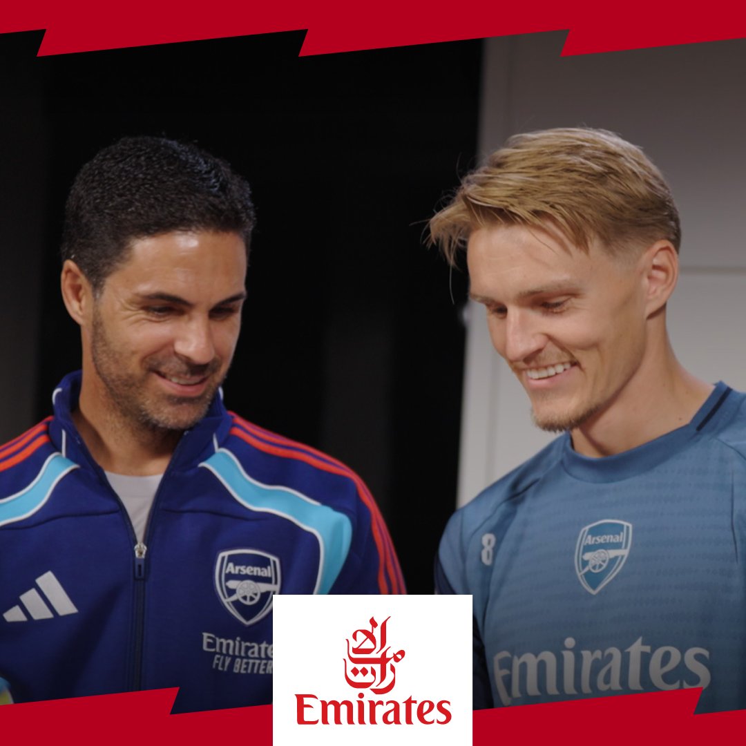 💬 "If you could fly Emirates to any country to eat, where would you go?"✈️ It’s time for Mikel Arteta and Martin Ødegaard to cook up a storm as Gunners legend Bacary Sagna puts them to the test in Emirates Eats! 🍽️ 🤝 Emirates