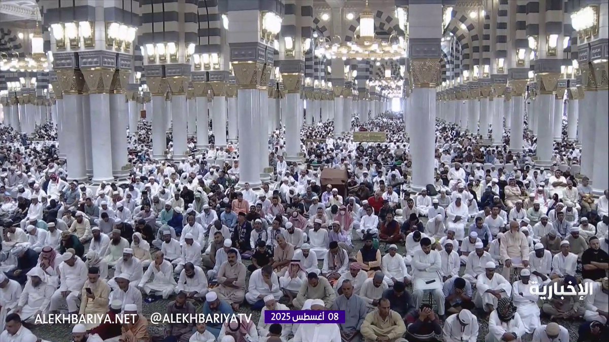 خطيب المسجد النبوي: اشكروا نعم الله بطاعته .. فالأمن والرزق لا يدومان إلا بالشكر والعبادة. -