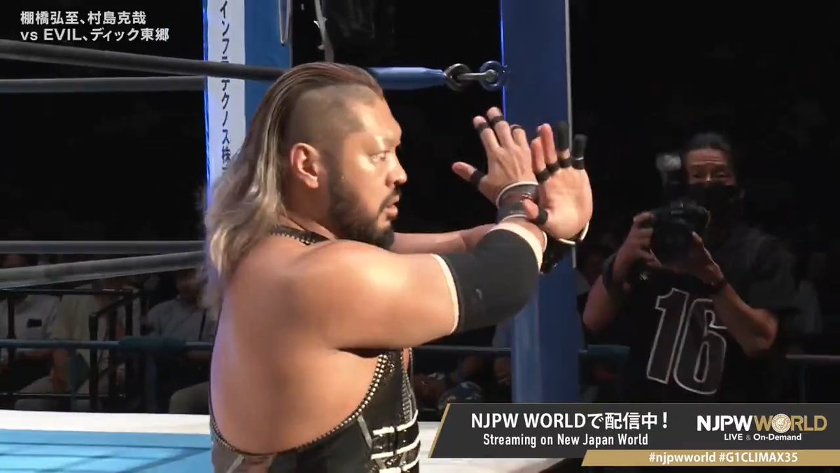 🏆G1 CLIMAX 35🔥横浜大会‼️ ダーティーファイトかと思いきや…どうしたEVIL⁉️ 🆚 新日本本隊🦁 × HOUSE OF TORTURE😈 #njpwworld で配信中📡 視聴&登録⏩「NJPW WORLD」で検索📱 #NJPW #njpwworld #G1CLIMAX35