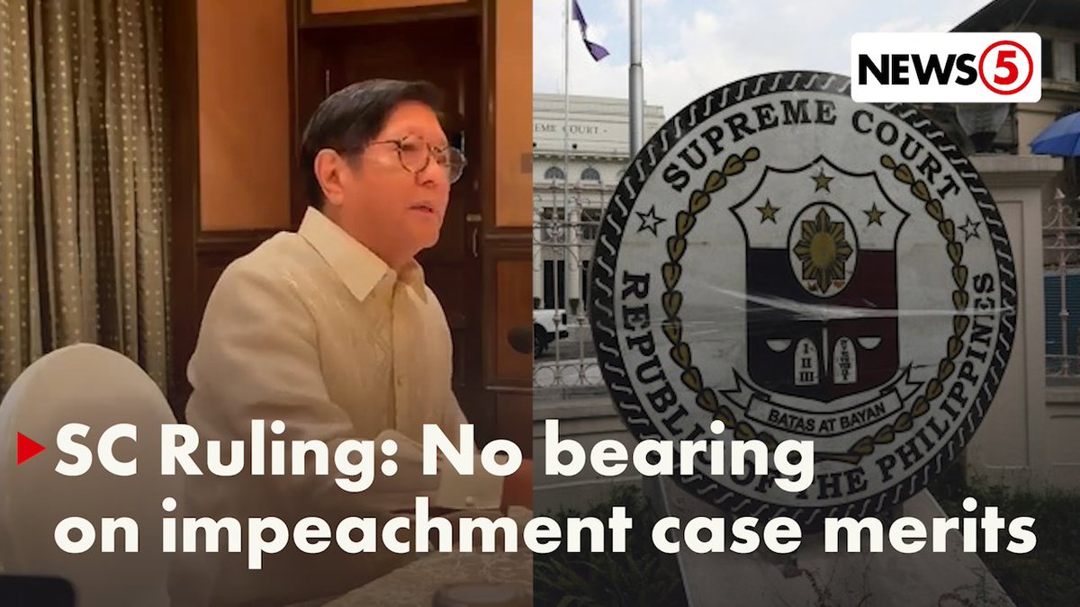 PBBM SA SC RULING SA VP SARA IMPEACHMENT COMPLAINTS Nilinaw ni Pres. Bongbong Marcos ang ibig sabihin ng inilabas na desisyon ng Korte Suprema na unconstitutional ang inihaing impeachment complaints laban kay Vice Pres. Sara Duterte. | via MOJO Julie Baiza