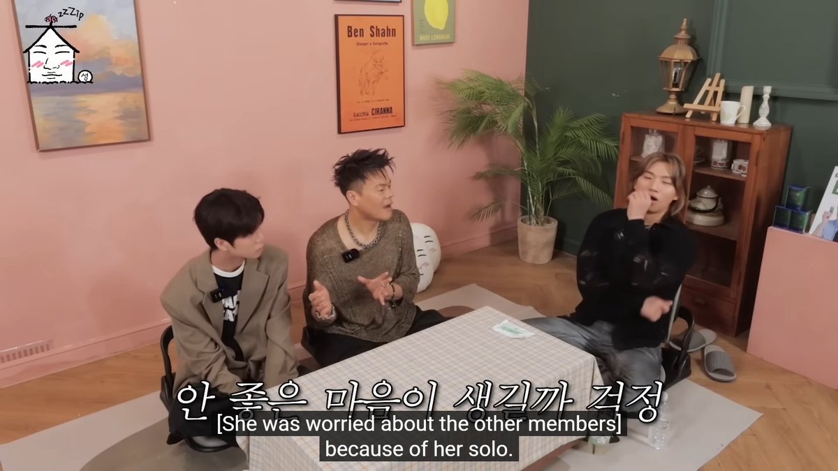 JYP on Nayeon's solo and how she was nervous not cause she was going solo, but she was worried the other members would feel bad, emphasizing TWICE's close bond even after a decade. "For ten years, those nine girls have gotten along so well. I've never seen anything like it."