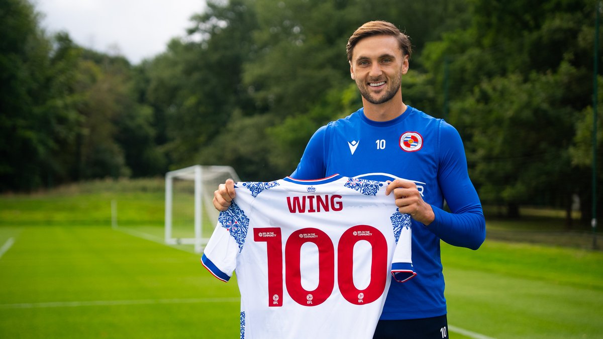 🗣️ "Making 1 appearance for this club is special, never mind 100!" Before training today, our captain Lewis Wing was presented with a special shirt to mark his 100th appearance🤩
