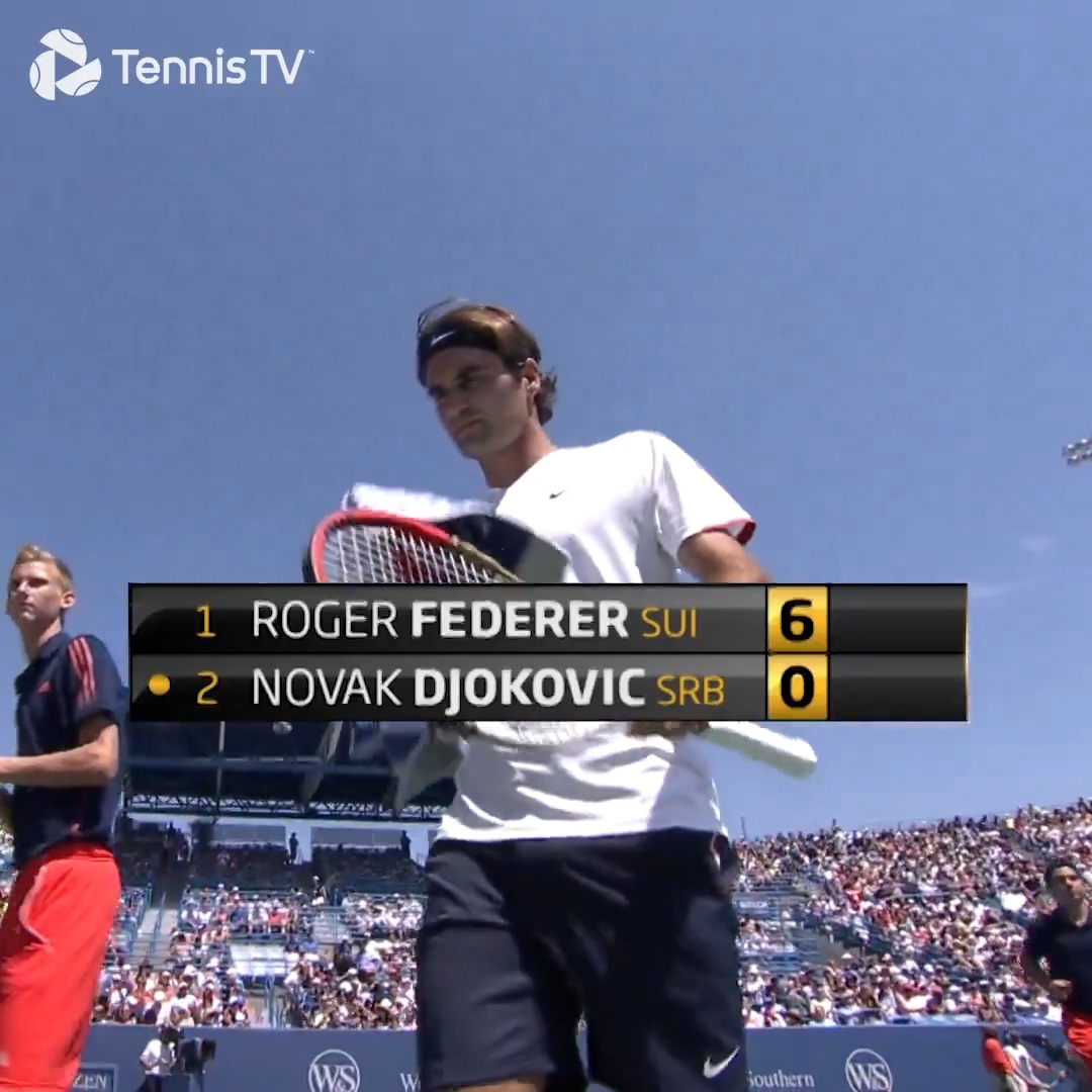 The day Roger Federer played the *perfect* set vs Djokovic 😱 #CincyTennis
