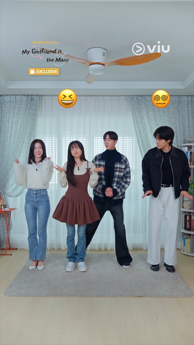 The idols in them are definitely idol-ing 😂😂 for #ViuOriginal #MyGirlfriendIsTheMan !