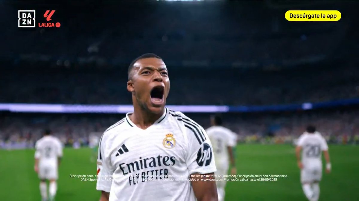 El Plan Fútbol de DAZN no es un plan, es un PLA-NA-ZO 🔥 ✅ MÁS partidos de LALIGA EA SPORTS ✅ Toda LALIGA HYPERMOTION incluida GRATIS ✅ Todas las grandes ligas europeas Regístrate y disfruta de todo esto por 14,99€/mes 🔗