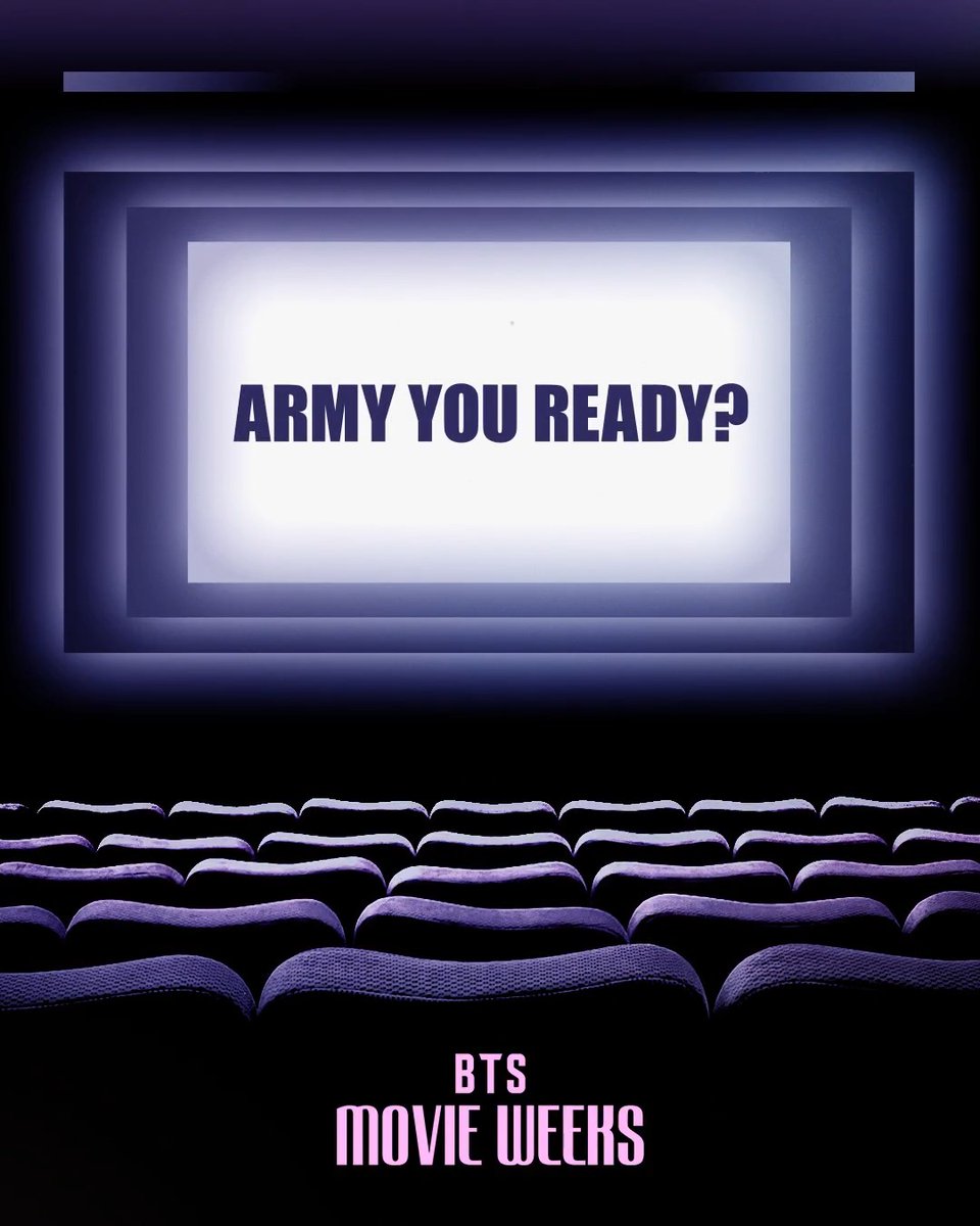 BTS MOVIE WEEKS 16﹒17﹒19﹒21 𝐀𝐑𝐌𝐘 𝐘𝐨𝐮 𝐑𝐞𝐚𝐝𝐲? #BTS #방탄소년단 #BTSMOVIEWEEKS