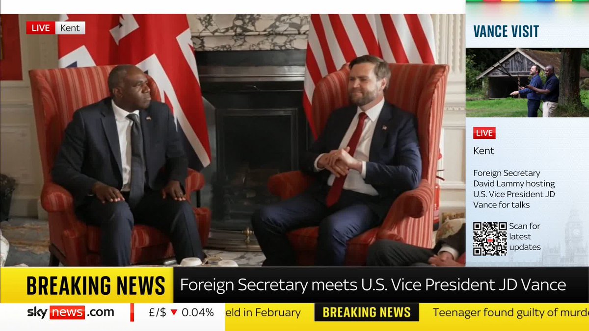 "We have no plans to recognise a Palestinian state." US Vice President JD Vance then goes on to discuss the US President's goals for the region. Read more: 📺 Sky 501, Virgin 602, Freeview 233 and YouTube