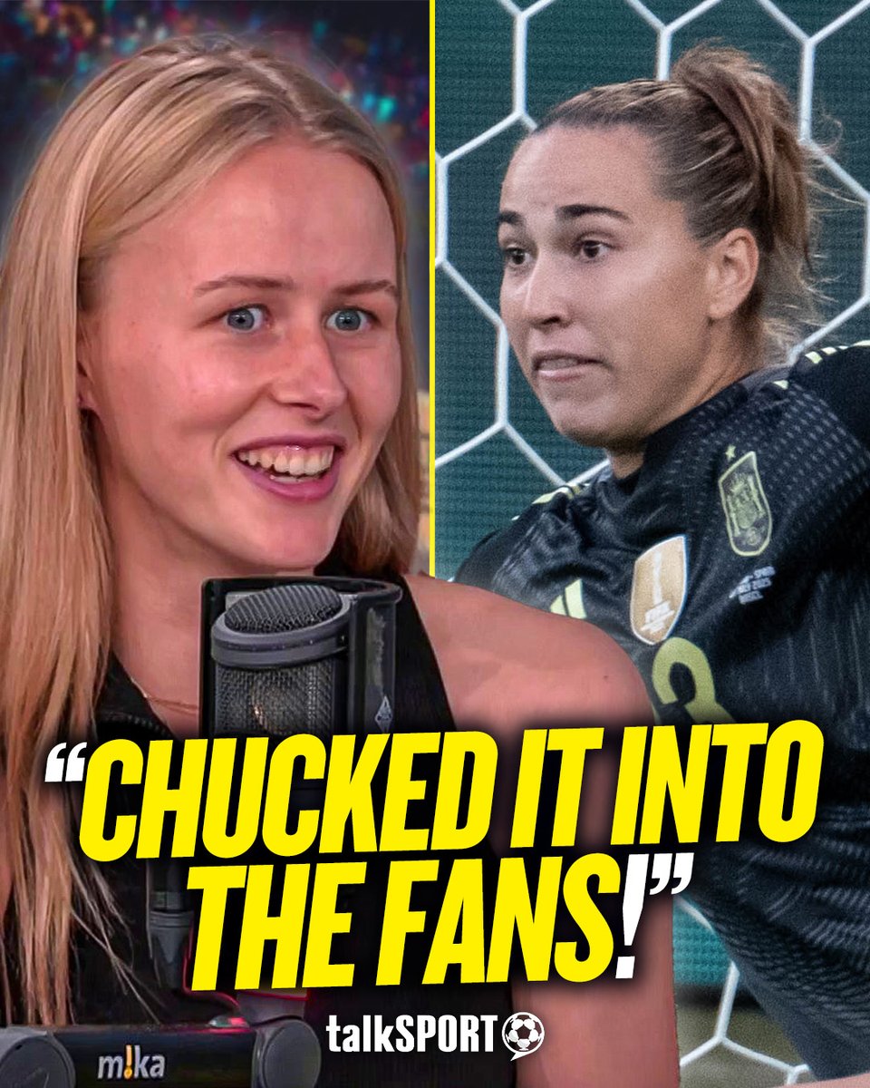 🤷‍♂️ "I chucked her bottle into the English fans so she can't have it!" 🫢 "She was so confused and I was trying to not burst out laughing!" This is a sensational story from Hannah Hampton on how she helped Lionesses win the Euros! 🤣👏